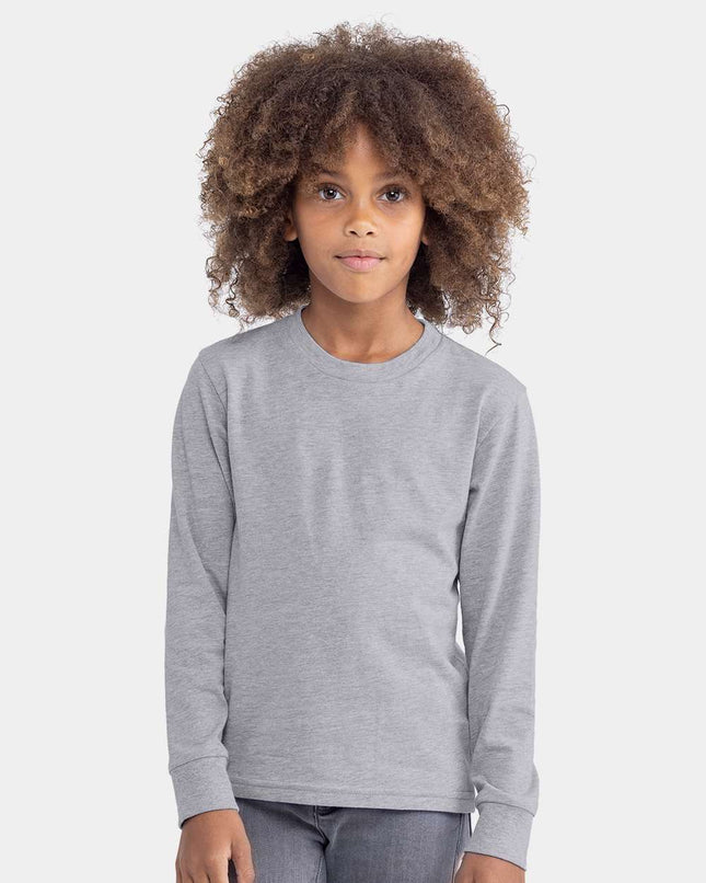 Next Level Youth Cotton Long Sleeve T‑Shirt — 3311