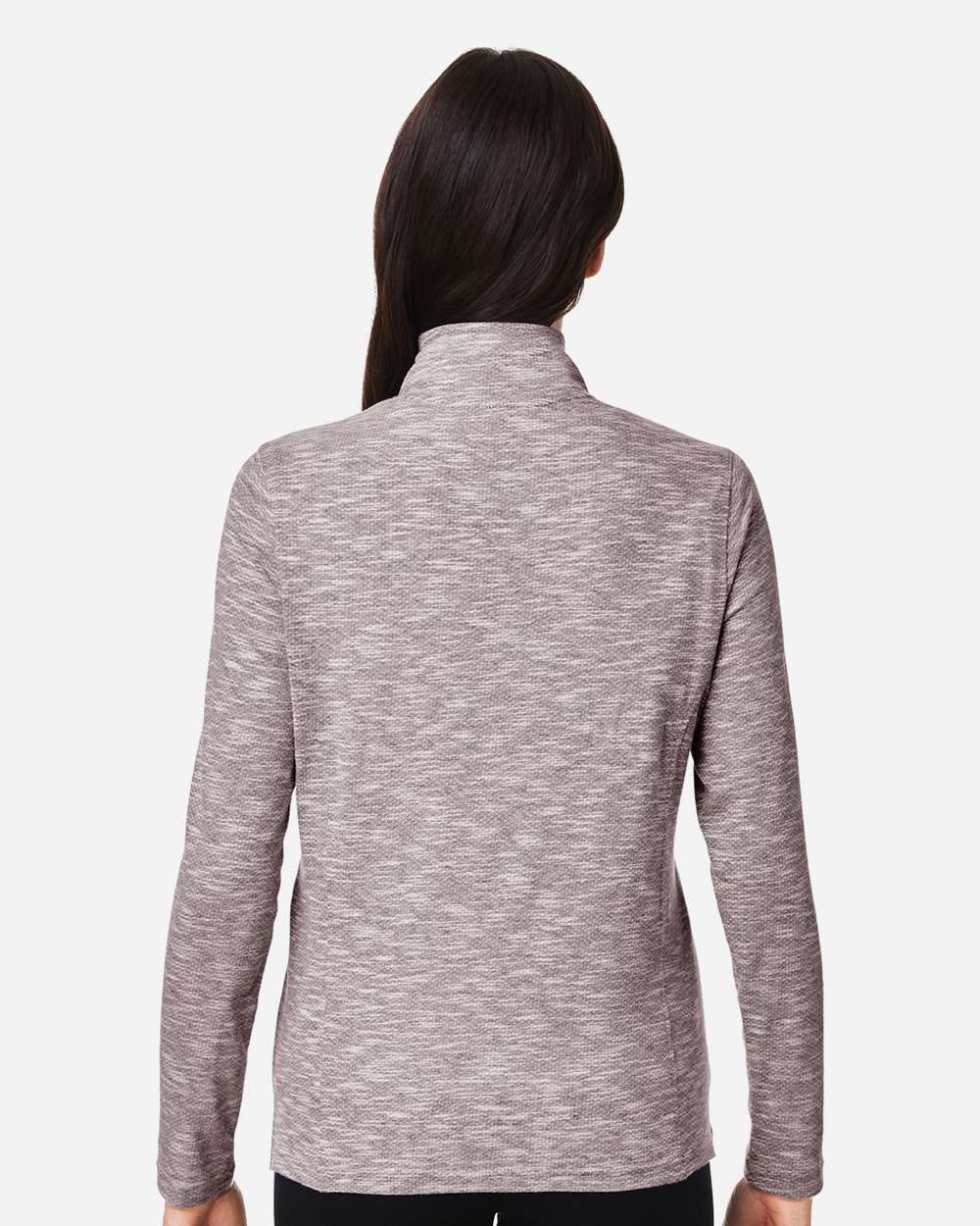 North End Women’s Eclipse Jacquard Quarter‑Zip Pullover – NE415W