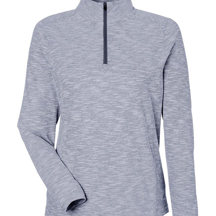 North End Women’s Eclipse Jacquard Quarter‑Zip Pullover – NE415W