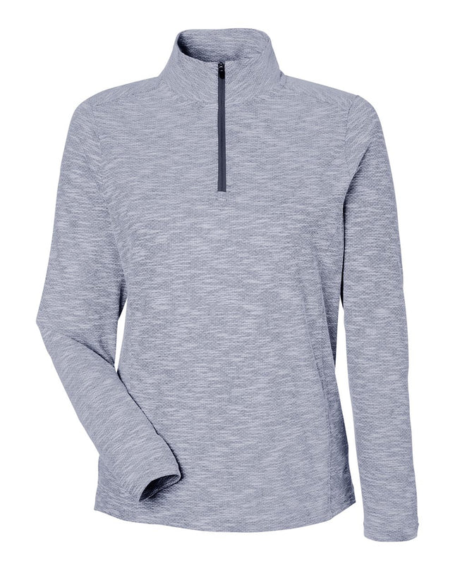 North End Women’s Eclipse Jacquard Quarter‑Zip Pullover – NE415W