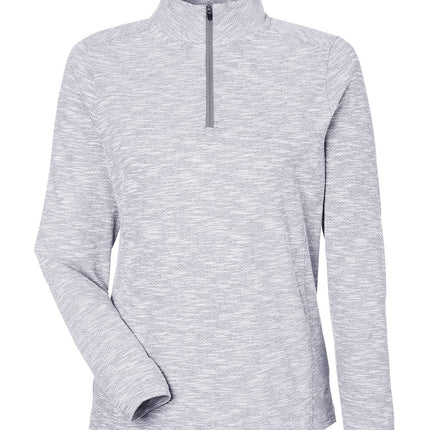 North End Women’s Eclipse Jacquard Quarter‑Zip Pullover – NE415W