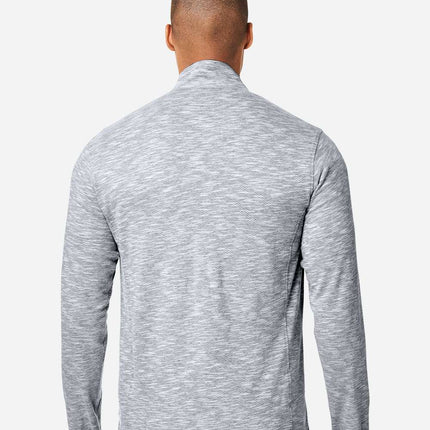 North End Men’s Eclipse Jacquard Quarter‑Zip Pullover – NE415