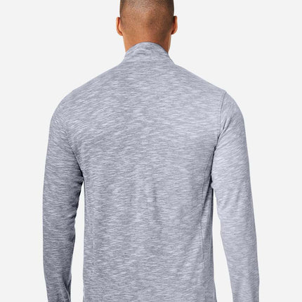 North End Men’s Eclipse Jacquard Quarter‑Zip Pullover – NE415