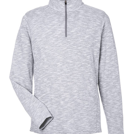 North End Men’s Eclipse Jacquard Quarter‑Zip Pullover – NE415