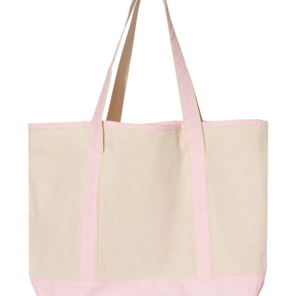 Q‑Tees 34.6L Large Canvas Deluxe Tote – Q1500