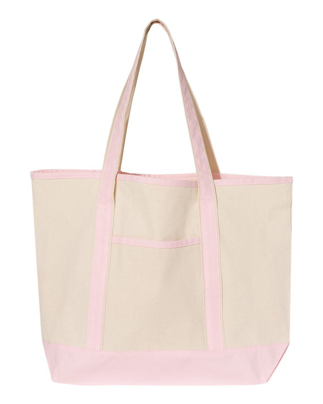 Q‑Tees 34.6L Large Canvas Deluxe Tote – Q1500