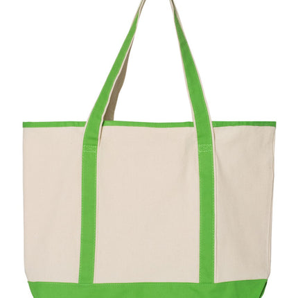 Q‑Tees 34.6L Large Canvas Deluxe Tote – Q1500