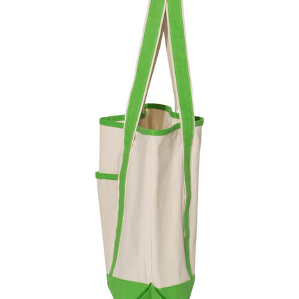 Q‑Tees 34.6L Large Canvas Deluxe Tote – Q1500