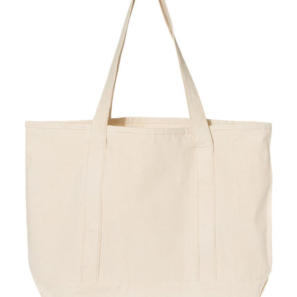 Q‑Tees 34.6L Large Canvas Deluxe Tote – Q1500