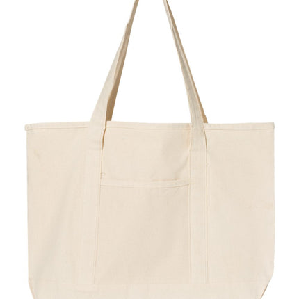 Q‑Tees 34.6L Large Canvas Deluxe Tote – Q1500