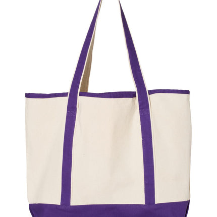 Q‑Tees 34.6L Large Canvas Deluxe Tote – Q1500