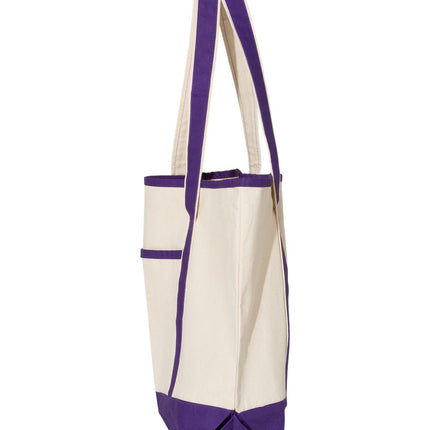 Q‑Tees 34.6L Large Canvas Deluxe Tote – Q1500