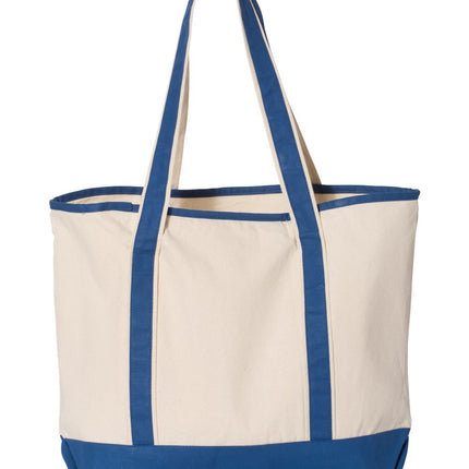 Q‑Tees 34.6L Large Canvas Deluxe Tote – Q1500
