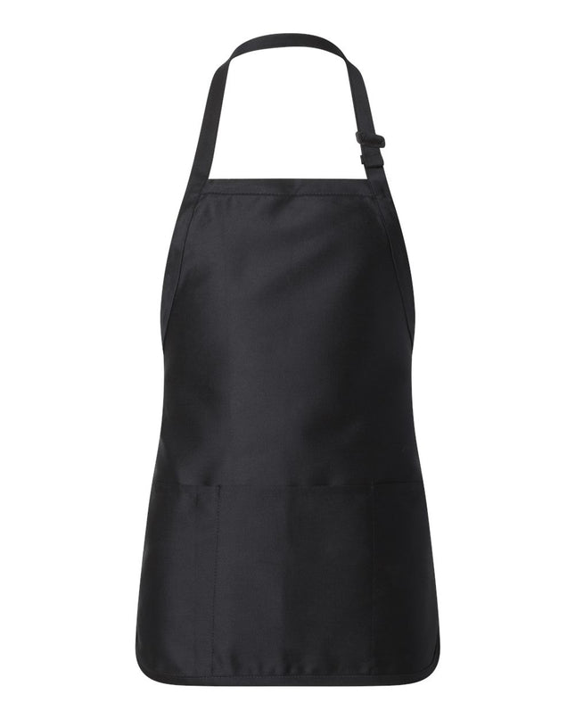 Q-Tees Full‑Length Apron with Pouch Pocket – Q4250