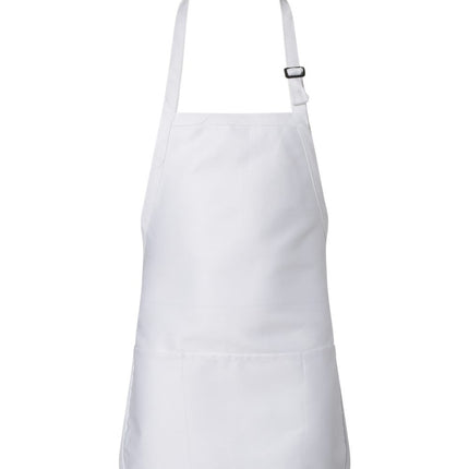 Q-Tees Full‑Length Apron with Pouch Pocket – Q4250