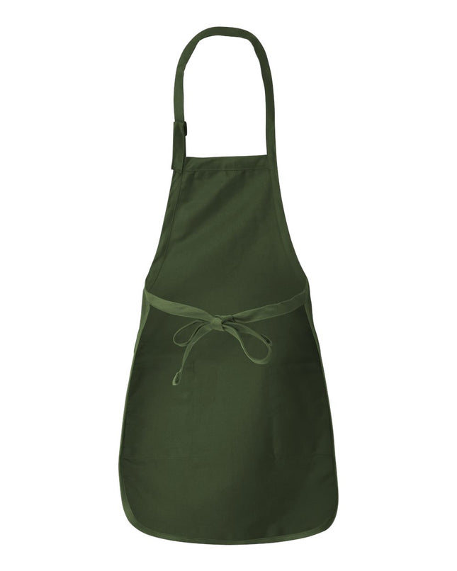 Q‑Tees Full‑Length Apron with Pockets – Q4350