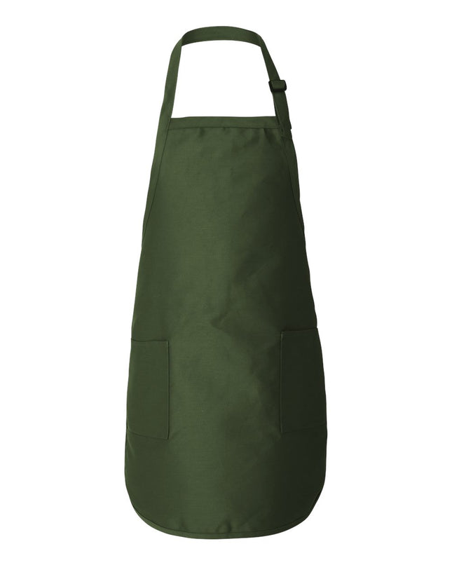 Q‑Tees Full‑Length Apron with Pockets – Q4350