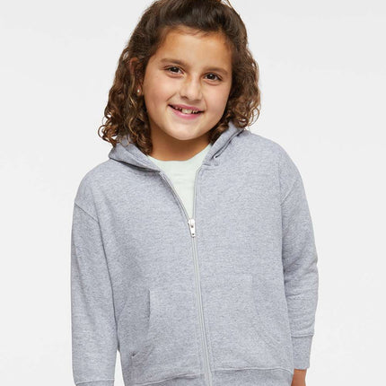 Rabbit Skins Toddler Full‑Zip Fleece Hoodie Sweatshirt – 3346