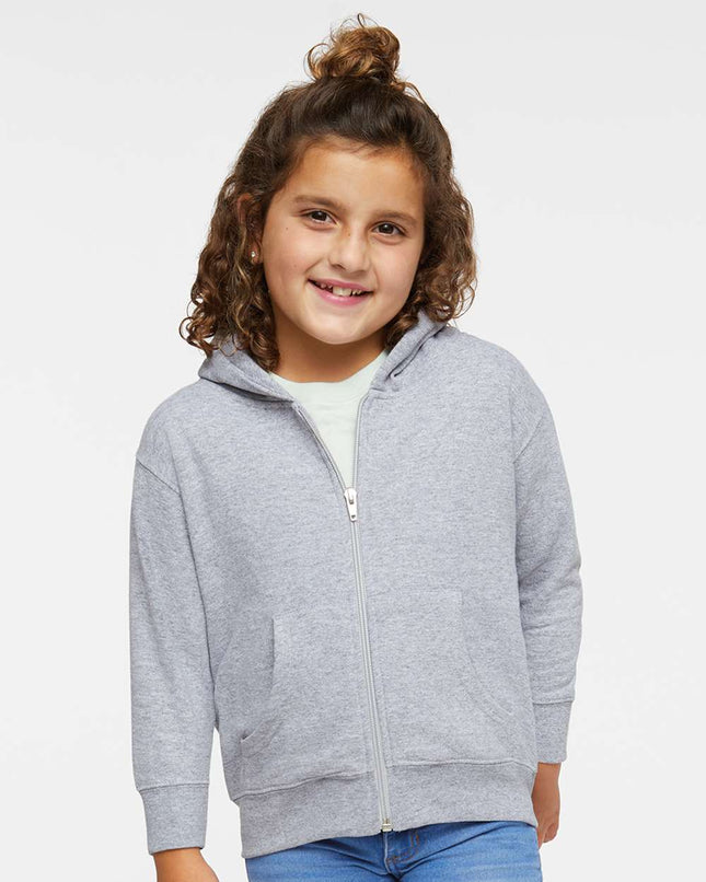 Rabbit Skins Toddler Full‑Zip Fleece Hoodie Sweatshirt – 3346