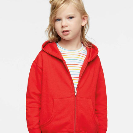 Rabbit Skins Toddler Full‑Zip Fleece Hoodie Sweatshirt – 3346