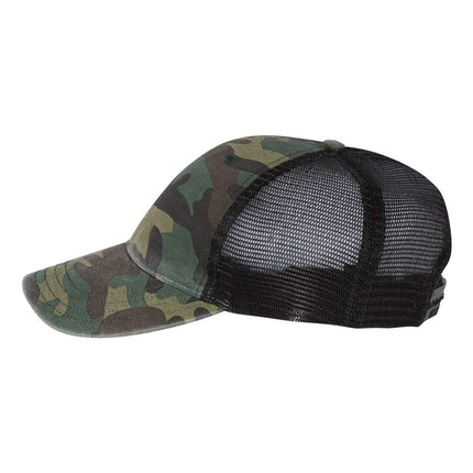 Richardson Garment Washed Printed Trucker Cap – 111P
