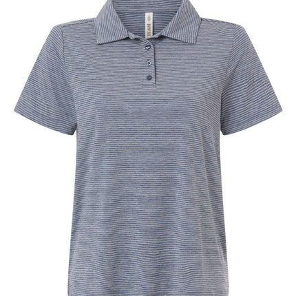 Team 365 Women’s Relay Heathered Stripe Polo – TT125W
