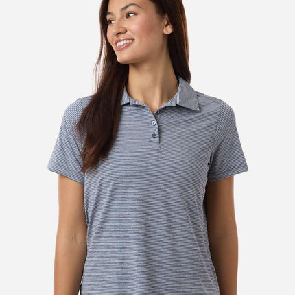 Team 365 Women’s Relay Heathered Stripe Polo – TT125W