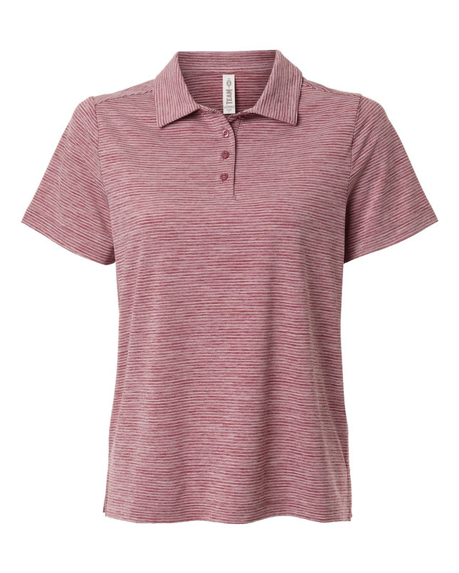 Team 365 Women’s Relay Heathered Stripe Polo – TT125W