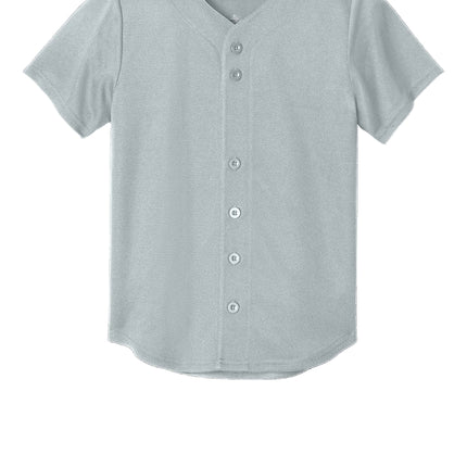 Sport‑Tek® Youth PosiCharge® Tough Mesh Full‑Button Jersey – YST220